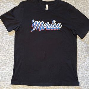 Black t-shirt “  ‘Merica  “ size L and XL
